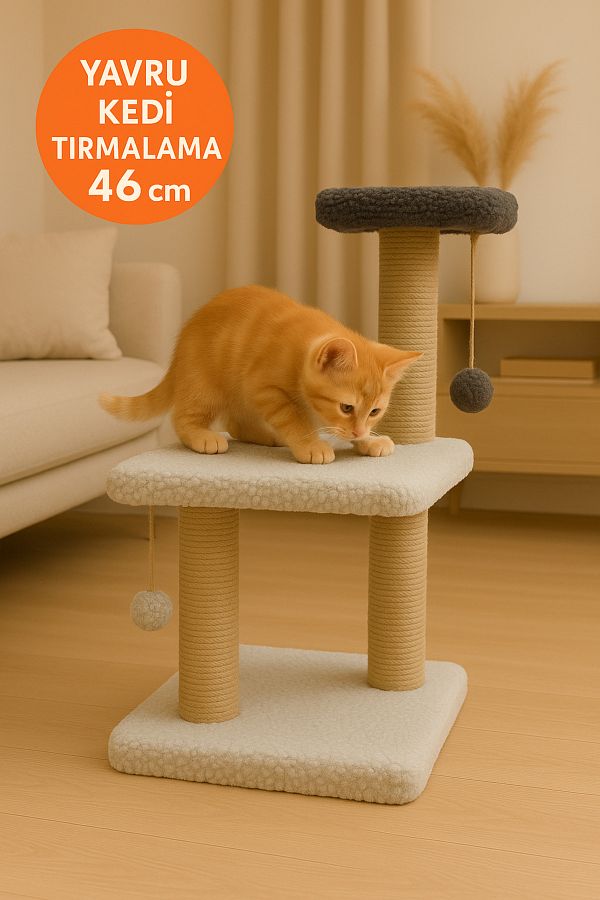 Komano Pontika-Plush Textured Soft 3 Layer Kitten Cat Scratching Board Loved Colors 1
