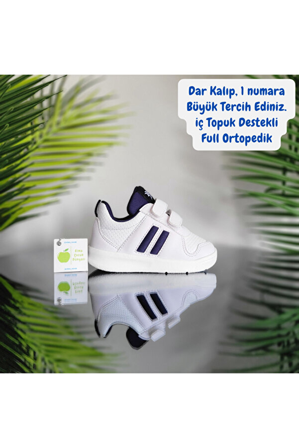 elma bebe Full Ortopedik Anatomik İlkadım Unisex Bebe Çocuk Sneaker Spor Ayakkabı Hafif Rahat Yumuşak Esnek