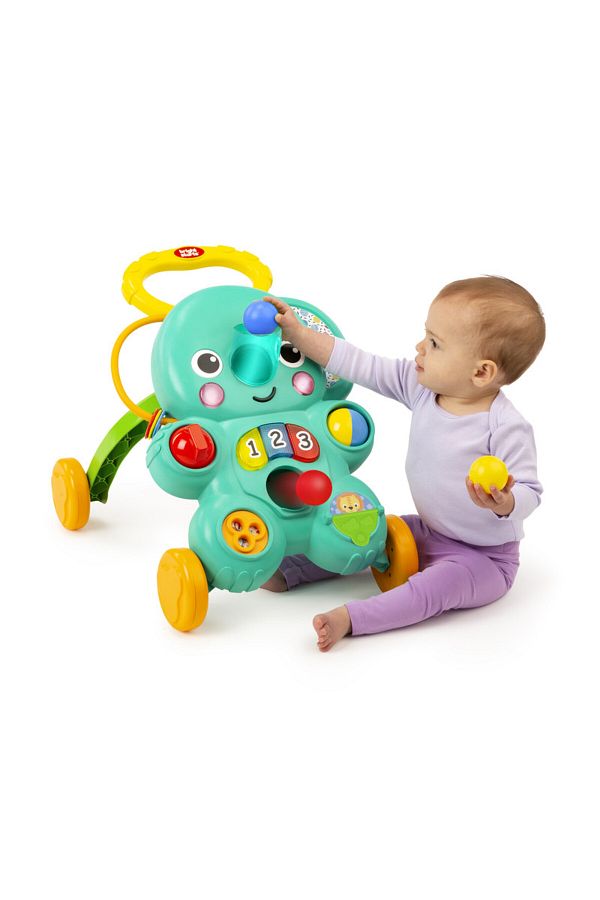 Bright Starts-Stroll ‘n Roll – 2-in-1 Baby Walker with Ball Drop & Activity Center, 6+ Months 1
