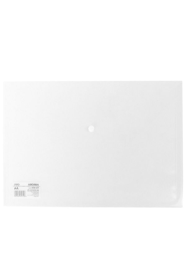 Deli-Plastic Button Folder A4 Transparent Deli 1