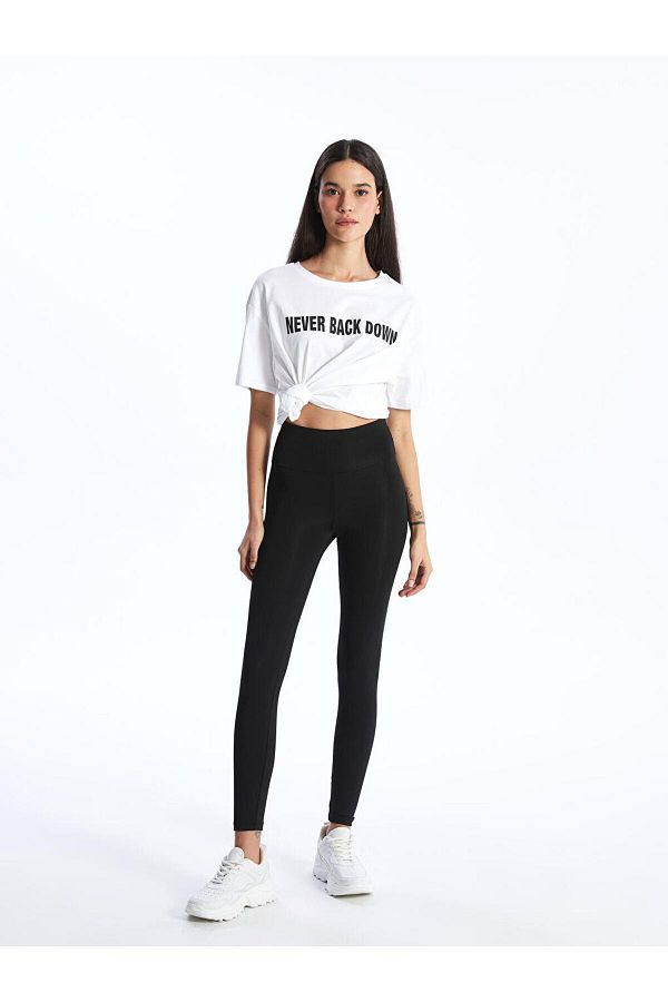 LC Waikiki-Leggings drepte pentru femei, cu talie elastică, extra strâmți (S4) 1