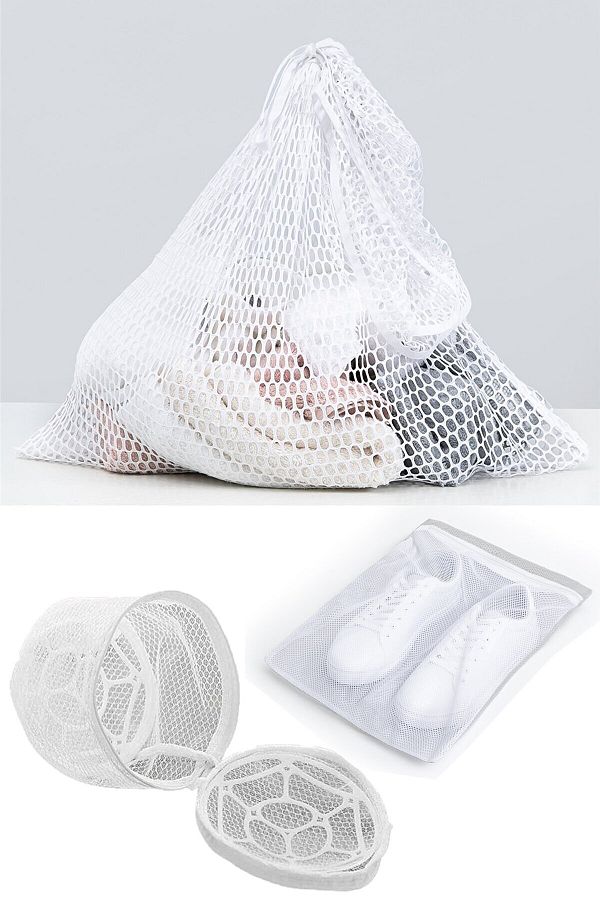 Toptan Bulurum-3-Piece Washing Net Set - Shoe Net-Bra Washing with Plastic Apparatus-Washing Net 1