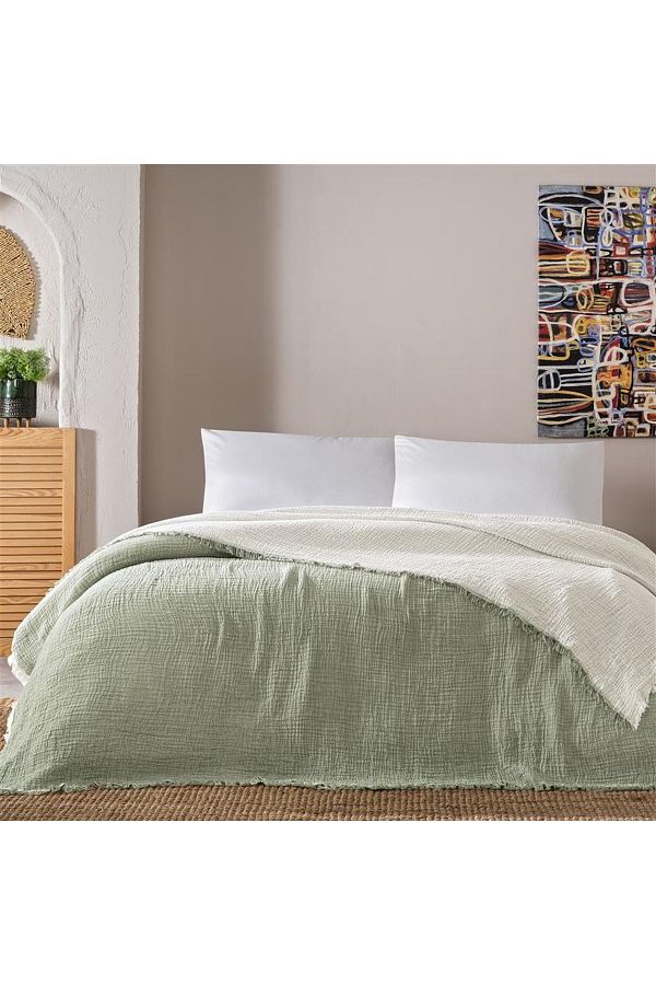 Linens-Caiman din muselină de bumbac Coraluxe șase mărimi 1