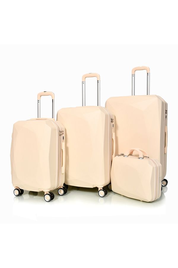 MORANO-Morano 4-Piece Luggage Set Durable and Lightweight Spinner Wheeled Suitcase with Numbered Security Lock 1