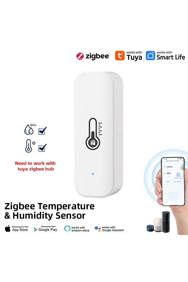 Choice-TH08Z-W Zigbee Zigbee Temperature And Humidity Sensor Tuya Smart APP Remote Monitor For Smart Home 1