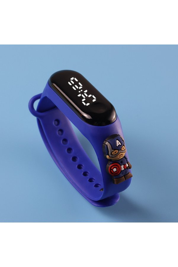 Choice White md Fashion Mickey Children Watches For Girls Electronic Bracelet Sports Touch LED Spiderman Do