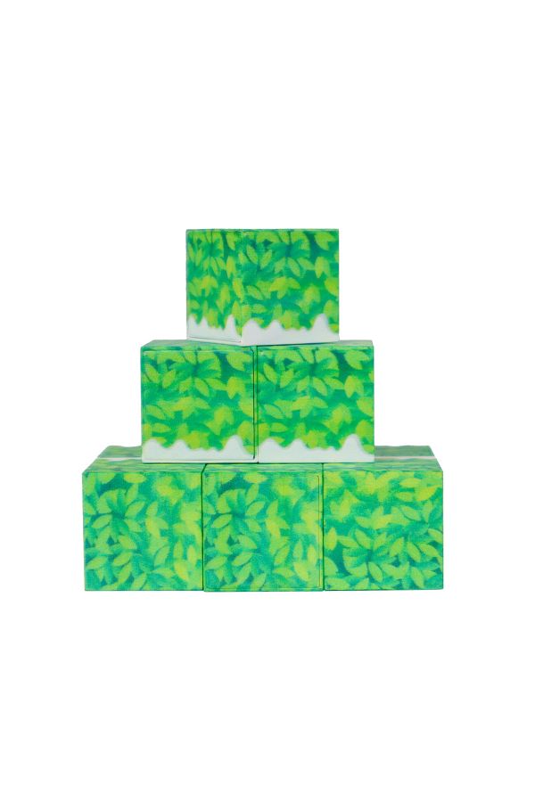 Megacraft-Magnetic Blocks Grass Pattern Block 1