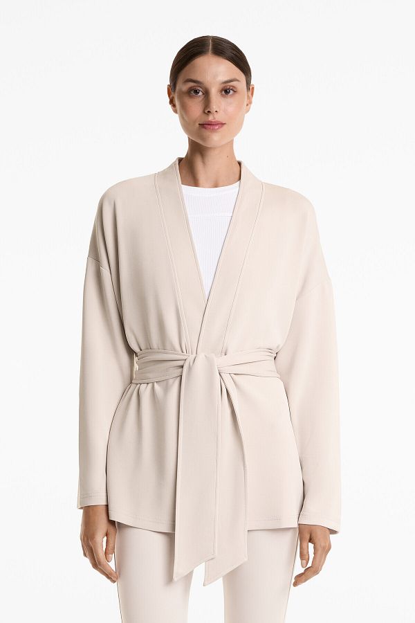 Oysho-Long Soft Touch kimono jacket with modal 1
