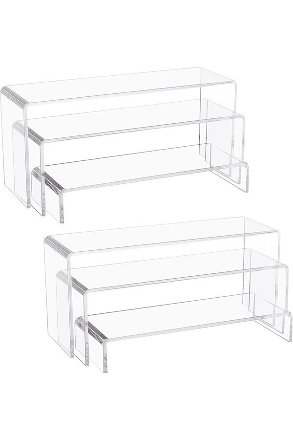 Generic-6 PC Display Stand for Amiibo Funko POP Figures, Cupcakes, Food Display, Cabinet- 10 x 3.9 x 3.9 in 1