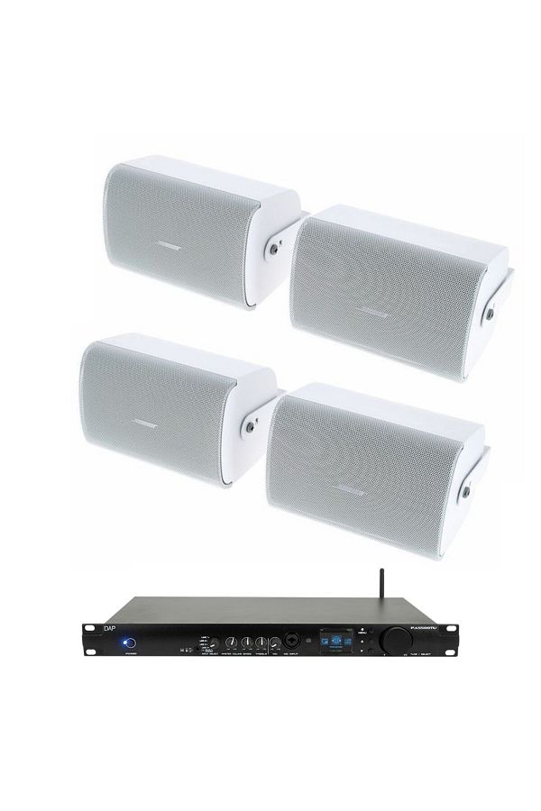 Bose-White Fs4se Wall Speaker System With Bluetooth Amplifier, DAB Radio 1