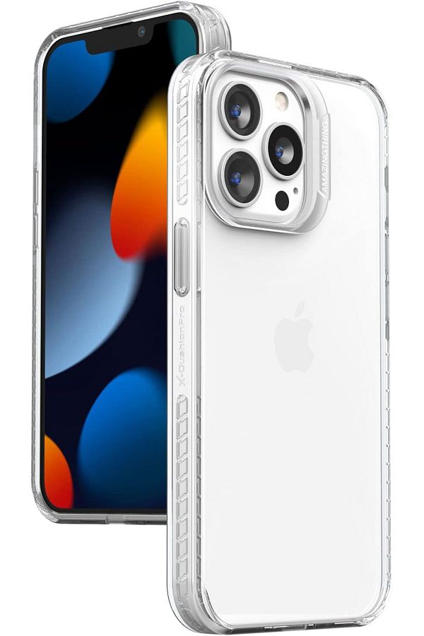 Amazingthing-جراب خلفي AT TITAN Pro + إطار عدسة شفاف غير لامع لهاتف iPhone 13 Pro الجديد 1