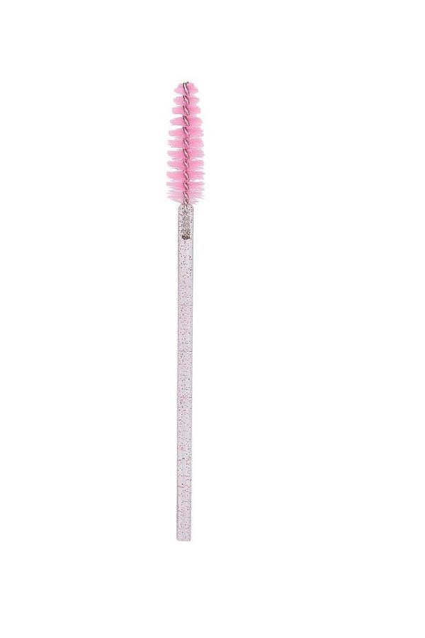 OEM-Multicolored set of 50 mascara brushes for eyelash extensions and eyebrow styling, Pink 1