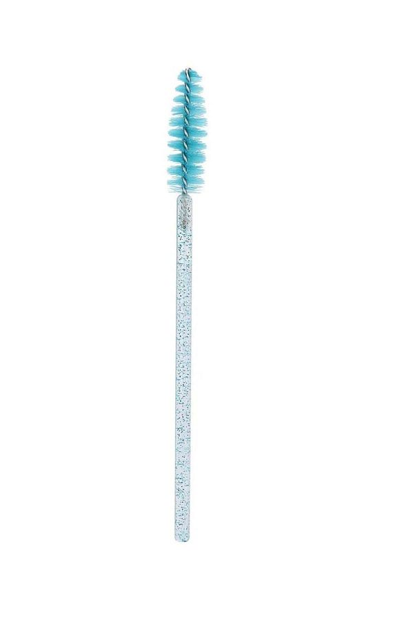 OEM-Multicolored set of 50 mascara brushes for eyelash extensions and eyebrow styling, Turquoise 1