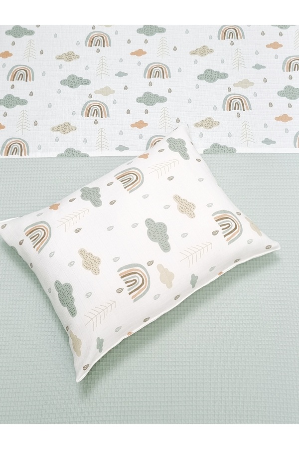 Yada Baby Müslin Waffle Pike Takımı Ve Yastık Kılıfı (80 X 120 CM)