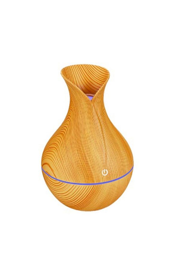 MACVI-Macvi® Aromatherapy Diffuser with Humidifier, ultrasonic, touch button, beige, 7-color LED, 130 ml 1
