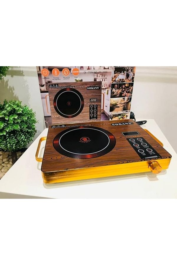 SOKANY-2200W Digital Hotplate – Portable Single Burner with Temp Control, Compact & Fast 1