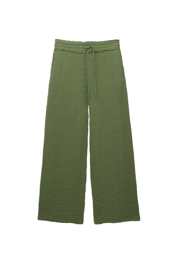 Pull & Bear-Rustic trousers with elasticated waistband 1