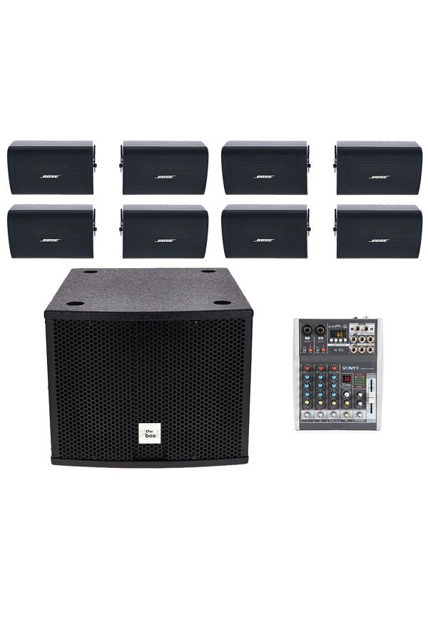 Bose-Audio system with active subwoofer + 8 Bose FS2SE speakers, Bluetooth, USB 1