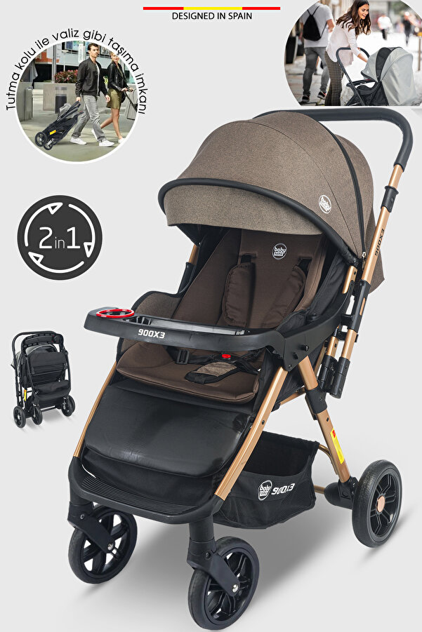 Baby Home 900 X3 Çift Yönlü Bebek Arabası