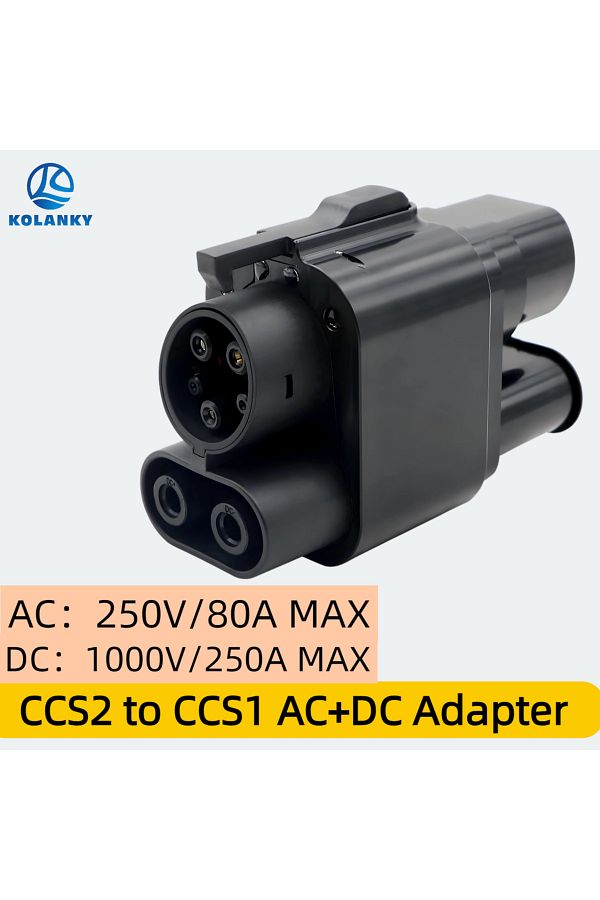 KOLANKY-Ev Charger Adaptor Ccs2 To Ccs1 Ac Dc Fast Charging 250a For Eletric Vehicle Phev Hybrid Cars Ccs... 1