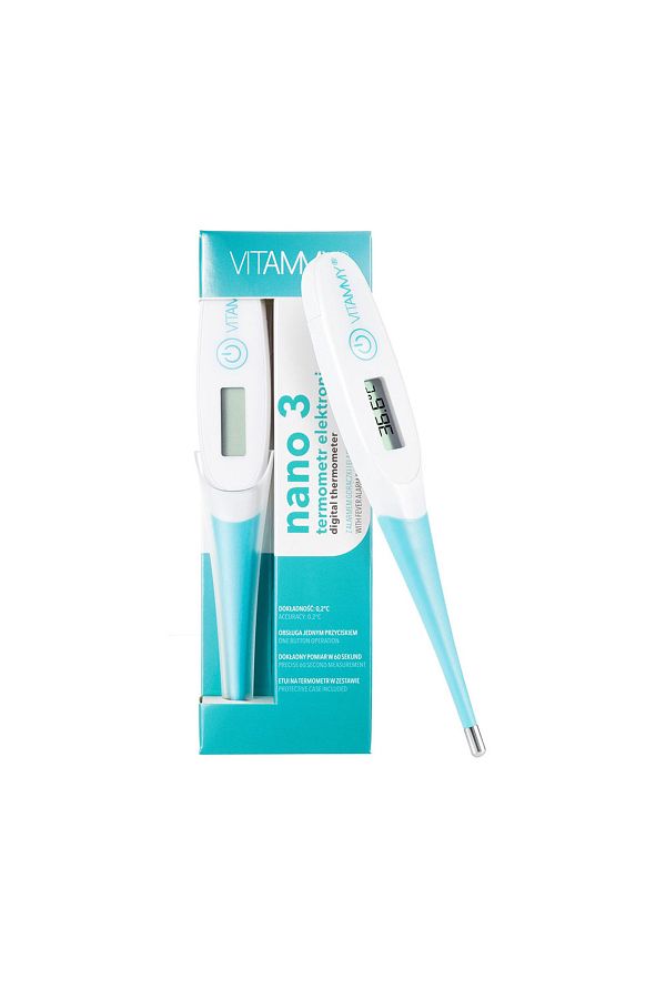 Vitammy-Termometru electronic tip stilou cu varf flexibil Vitammy Nano 3, functie alarma pentru febra 1