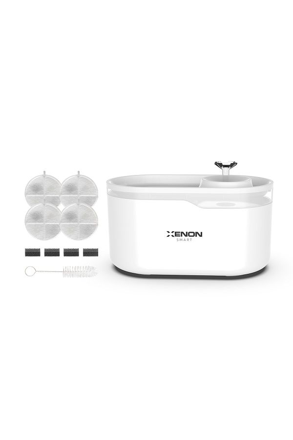 Xenon Smart-Smart Automatic Water Dispenser and Spare 4 Filters Set of 2 Pet Products White 1