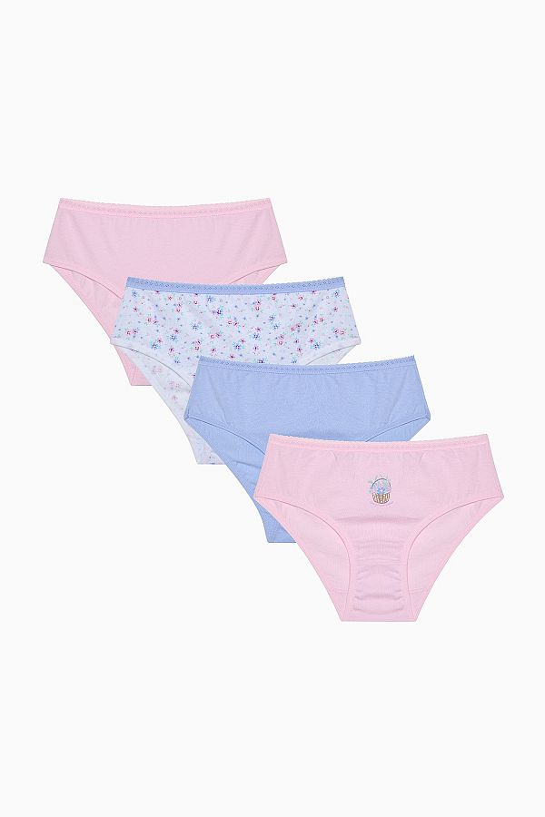Penti-Mädchen Frühlingsblume 5 Stück Slip Mehrfarbig Höschen 1