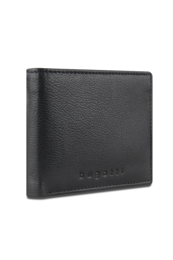 BUGATTI-Portofel Barbati, , Seria Punto, 49131401, Piele Naturala, Negru, Compartiment Ci 1