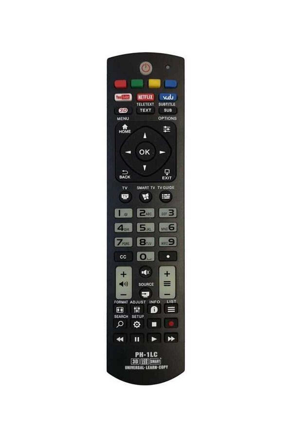 OEM-Philips PH-1LC TV compatible remote control with Learning/Copy function IR 1411 (328) 1