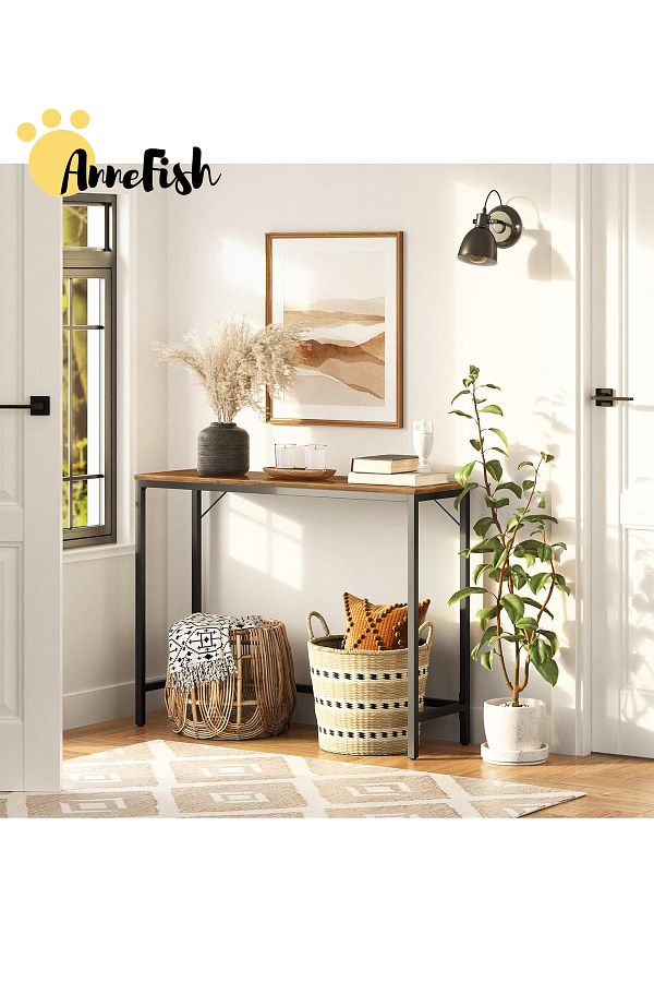 AnneFish-Console Table Simple Sofa Table Coffee Corner Display Shelf Entryway Table Couch Hallway Entrance 1