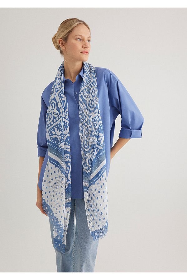 Mavi-Printed Shawl 1912944 -28319 1