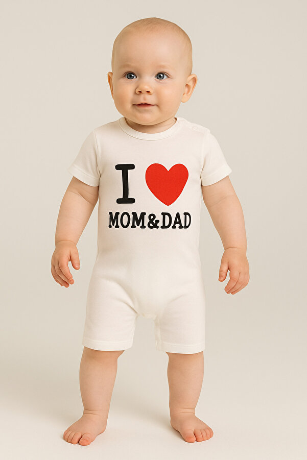 nevrankids Yenidoğan Kız Erkek Pamuk Uni Yumuşak Kısa Kollu Yazlık Tulum