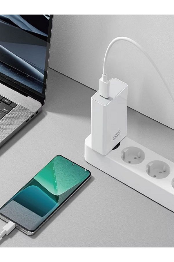 Xiaomi-Set incarcator retea si cablu USB-C Universal Fast Charge 33 W Compatibil iPhone Samsung Xiaomi 1