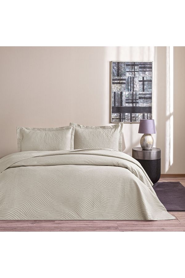 Taç-Taç Harlow Single Bedspread Set Gray 1