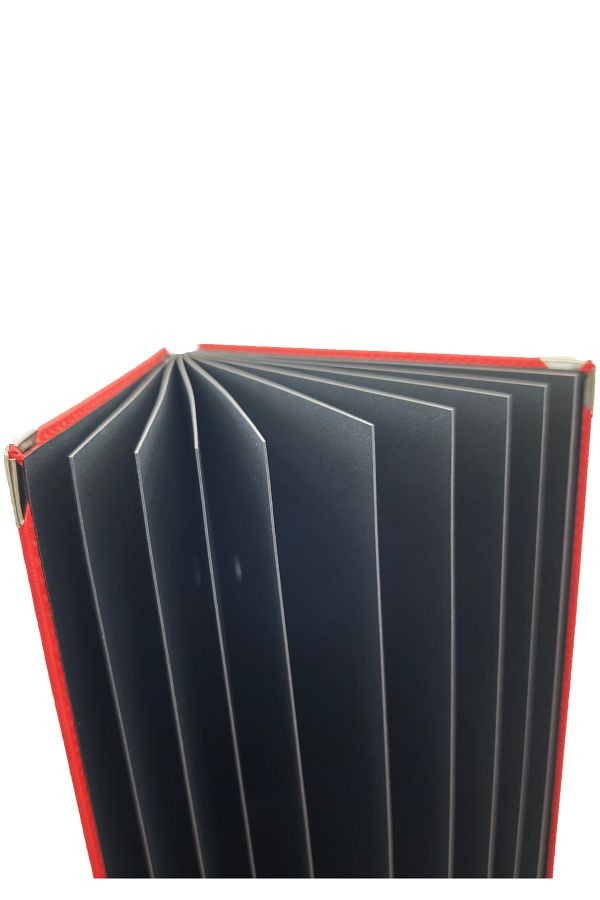ankara menü-Red Leather Signature Folder - Mapa Presentation File - Document Folder (10 Leafs) 1