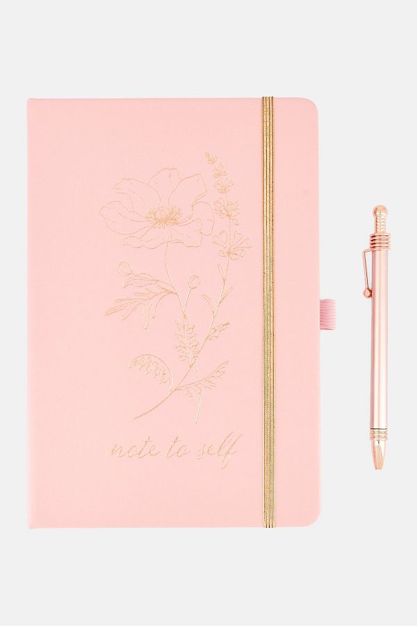 Tahari-Note To Self Bind Notebook With Pen 1