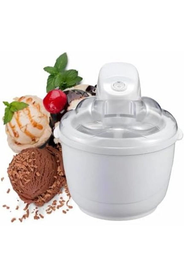 DLC-Ice Cream Maker, 1500 ml Capacity, Sorbet and Frozen Yoghurt Maker, 20-40 Minutes Preparation Time, 1