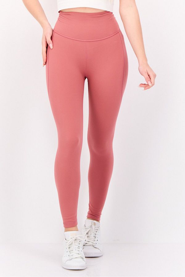 adidas-Women Tight Fit Training Leggings, Mauve 1