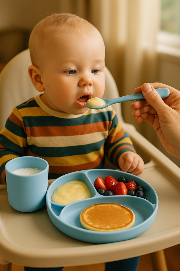 Baby Silikon bebek beslenme seti- 3 bölmeli mama tabağı kaşığı ve bardak set