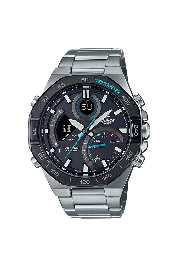 Casio-Ανδρικό Ρολόι Casio ECB-950DB-1AEF, Quartz, 48mm, 10ATM 1