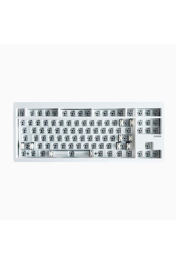 Choice-WHITE ZUOYA GMK87-L Mechanical Keyboard KIT 3-Mode Wireless Bluetooth Hot Swappable Gasket Customiza 1