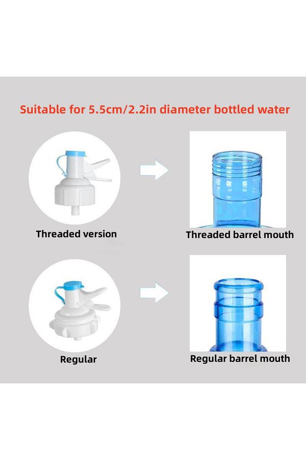 Choice-2pcs Bucket Lid Convenient Inverted Water Dispenser, Universal Inverted Stand For Bottled Water With 1