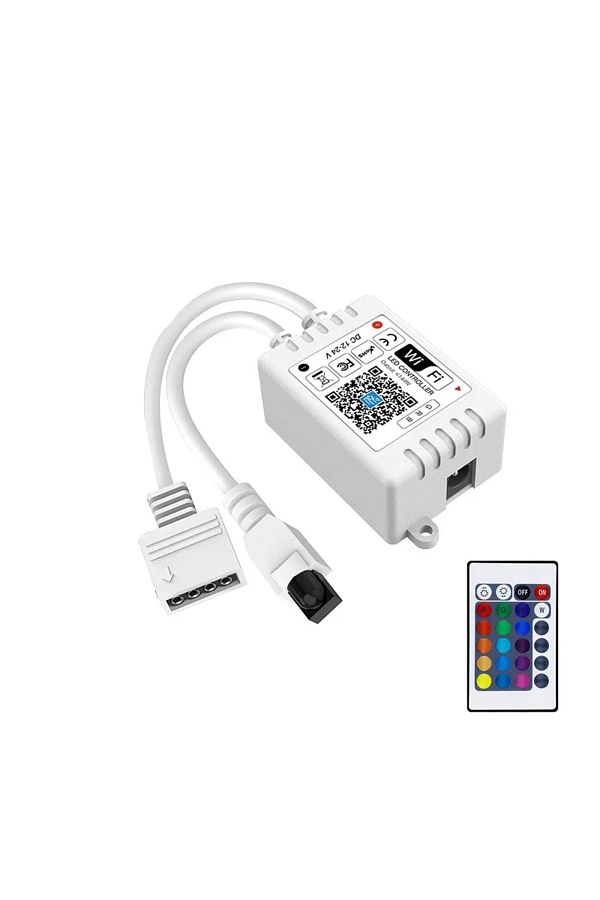 Choice-Single Output LED Smart WiFi Controller 4Pin Output with 24-Key Remote Work with Alexa/Google Assist 1