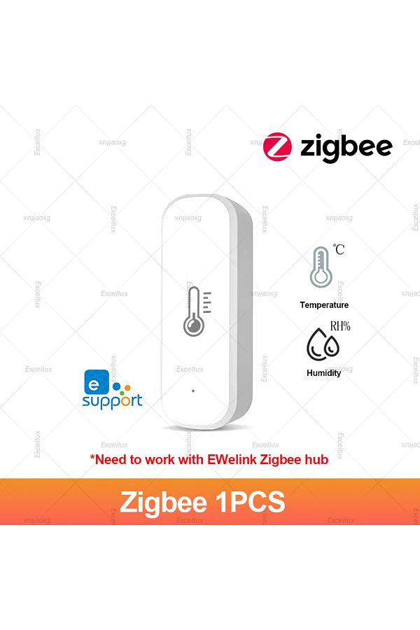 Choice-Zigbee 1PCS EWelink Zigbee Temperature And Humidity Sensor Indoor Thermometer Detector Monitor Smart 1