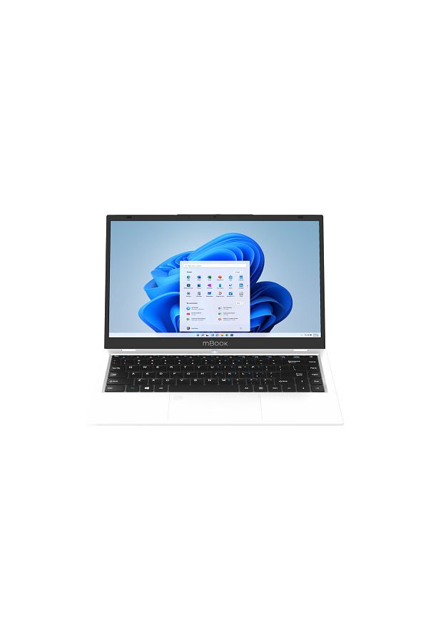 MAXCOM-Laptop Office Mbook14 Lite cu procesor Intel® Celeron® N4020, memorie cache de 4 MB, până la 2,80 GHz, alb 1