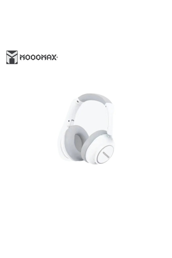MOOGMAX-Moog Max Wireless Noise Cancelling Bluetooth Headphones, White 1