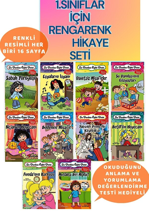 Ata Yayıncılık 1.sınıf Öğrencilerinin Zevkle Okuyacağı Hikaye Seti Kitabı Okuma Kitabı 1