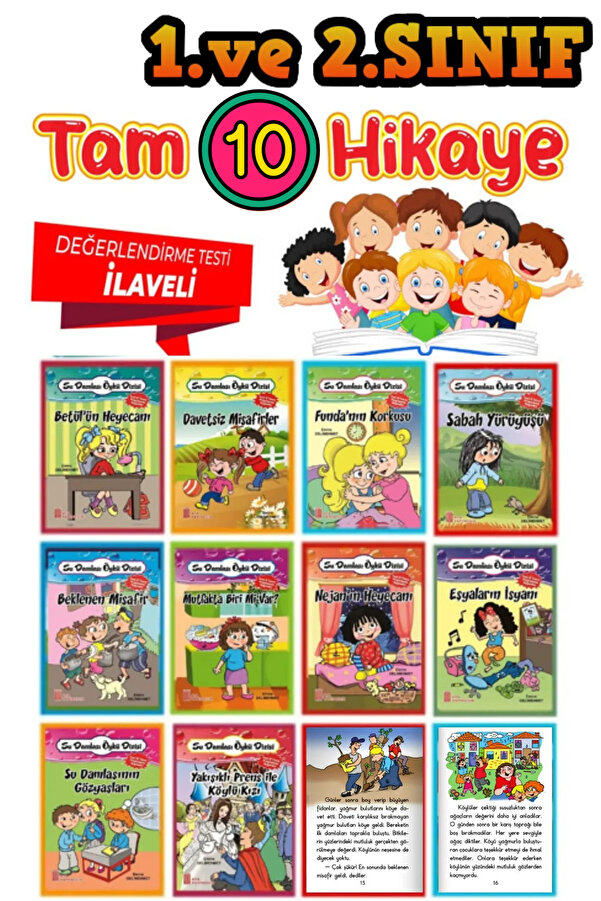 Ata Yayıncılık 1.sınıflar Için Kitap Okumayı Sevdiren Harika 10'lu Hikaye Kitabı Seti