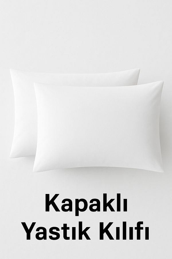 NANOSOFT-Cotton Pillowcase – 50X70 cm |   Covered Model |   Pack of 2 |   Breathable Fabric 1