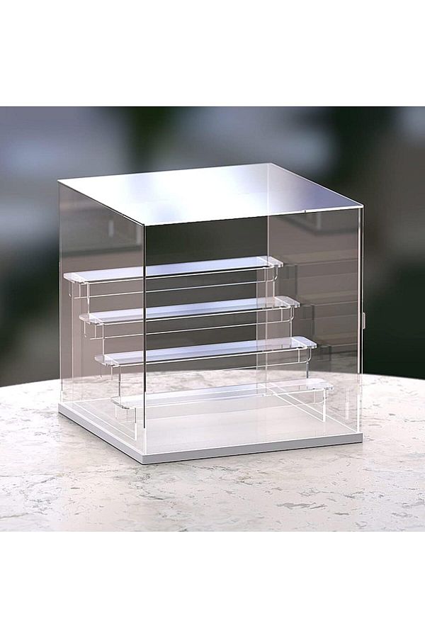 Generic-5-Tier Clear Acrylic Display Case Display Box Display Stand with Door,Countertop Display Case 1